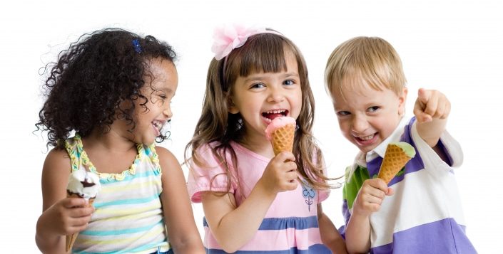 happy-kids-eating-ice-cream-in-studio-isolated-montessori-academy-at